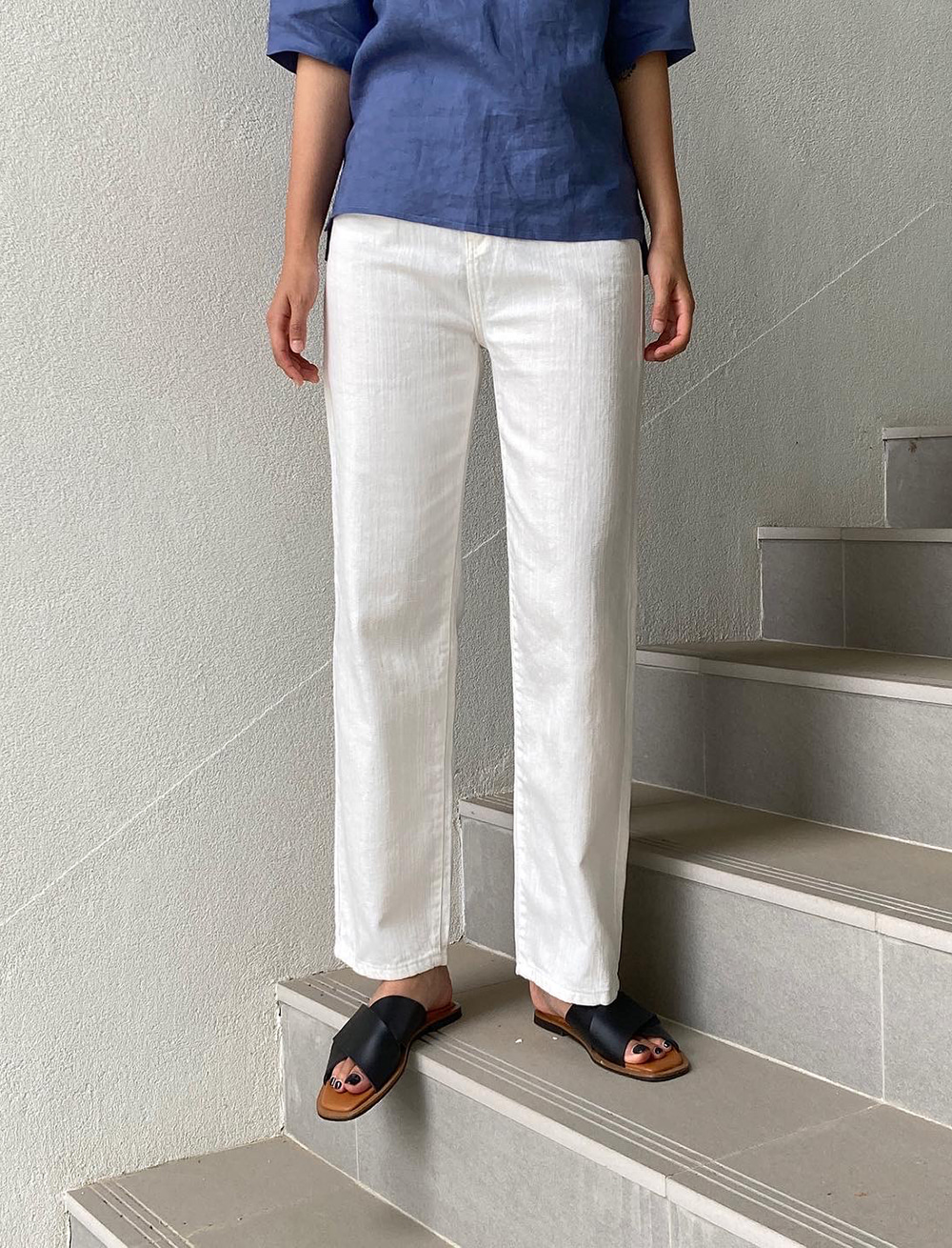 summer white jeans