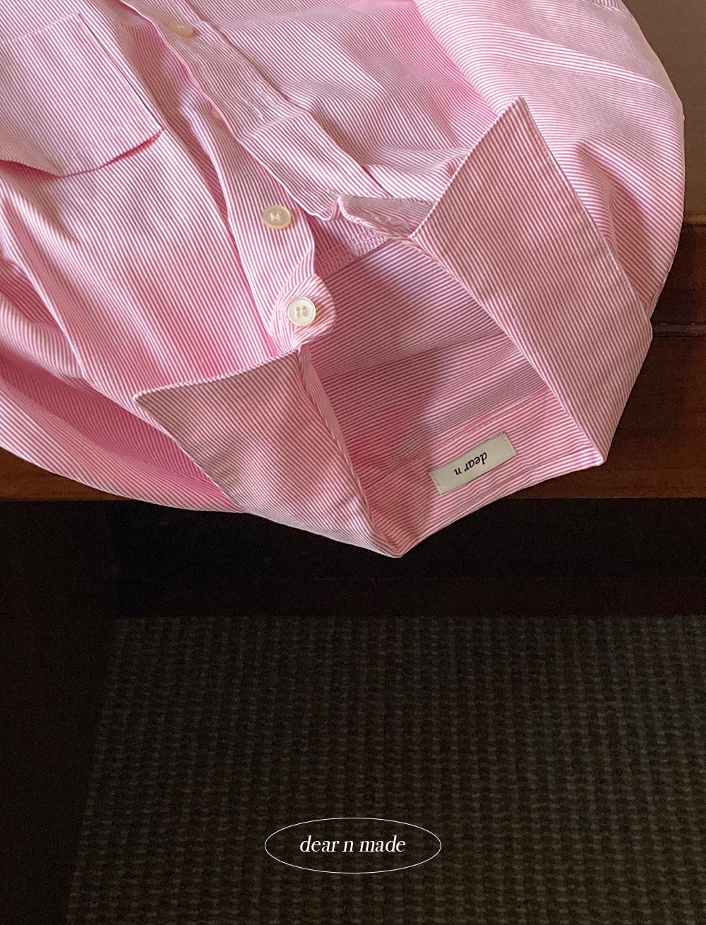 (디어엔 제작) 핑크 스트라이프 셔츠 2TH ORDER !